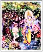 Dhruv sees the almighty Lord